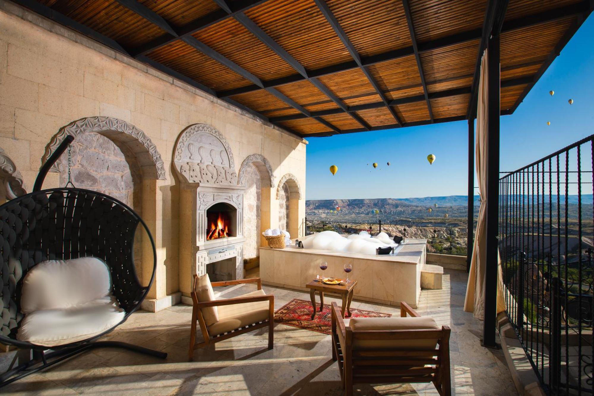 Simera In Cappadocia - Special Class - Best View Rooftop Üçhisar Ngoại thất bức ảnh