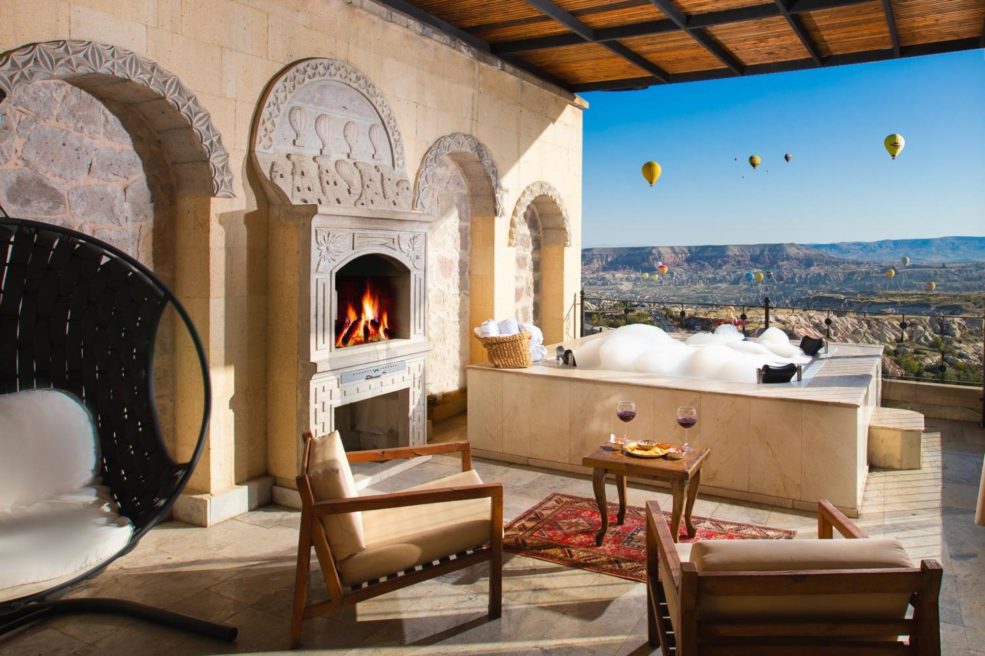 Simera In Cappadocia - Special Class - Best View Rooftop Üçhisar Ngoại thất bức ảnh
